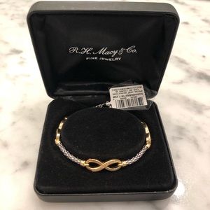 Diamond infinity bracelet